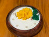 Yellow Summer Wooden Bowl Scented Candle – Luxury Soy Wax Candle